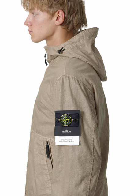 STONE ISLAND 4100053 Organic-look Nylon Panama-TC Desert Sand