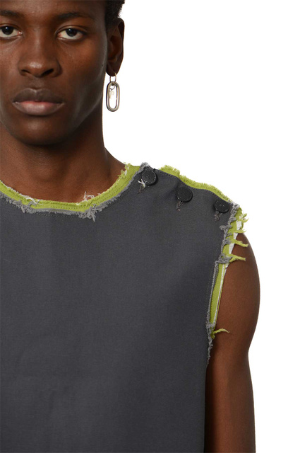 RAF SIMONS S Double Denim Tank Top - Wrong Weather