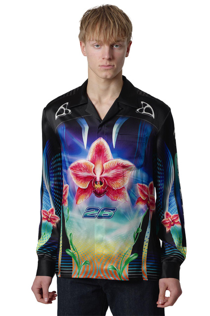 CASABLANCA Orchid Racer Silk Shirt - Wrong Weather