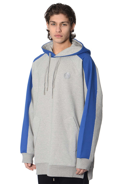 Ader Error グレー オーバーサイズパーカーフリーサイズ 中古・古着通販】ADER error (アーダーエラー) ロゴジップパーカー