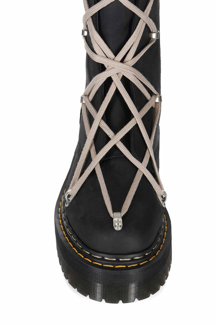 DR. MARTENS X RICK OWENS 1B60 Quad Sole Pentalace Boots - Wrong