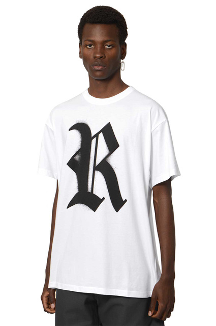RAF SIMONS Big Fit R Logo T-shirt White - Wrong Weather