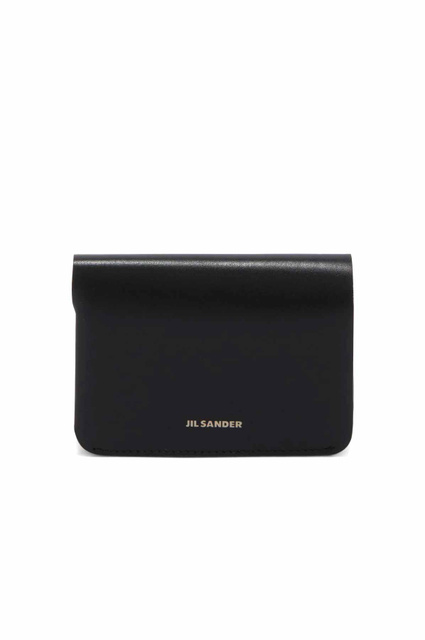 JIL SANDER Leather Card Holder Black - 1