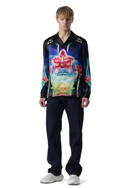CASABLANCA Orchid Racer Silk Shirt - Wrong Weather