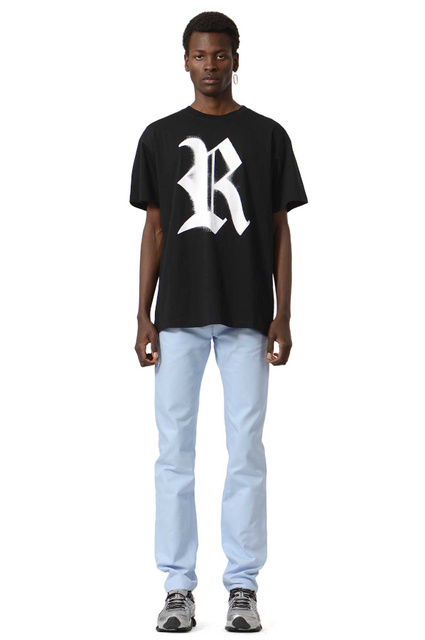 RAF SIMONS Big Fit R Logo T-shirt Black - Wrong Weather