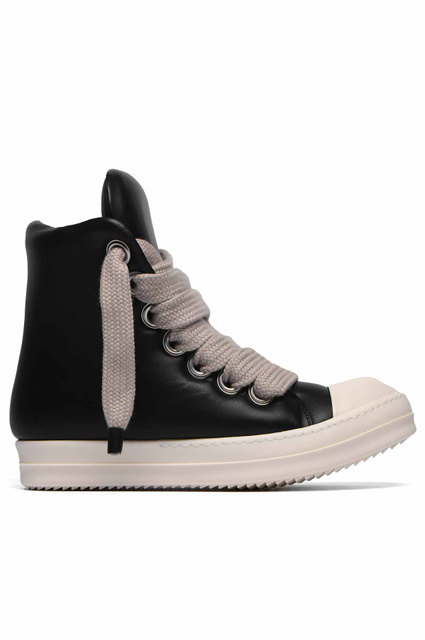 rick owens リックオウエンス jumbo laced padded 革 Buy Rick Owens Luxor Jumbo Lace Padded Sneaker 'Black Milk