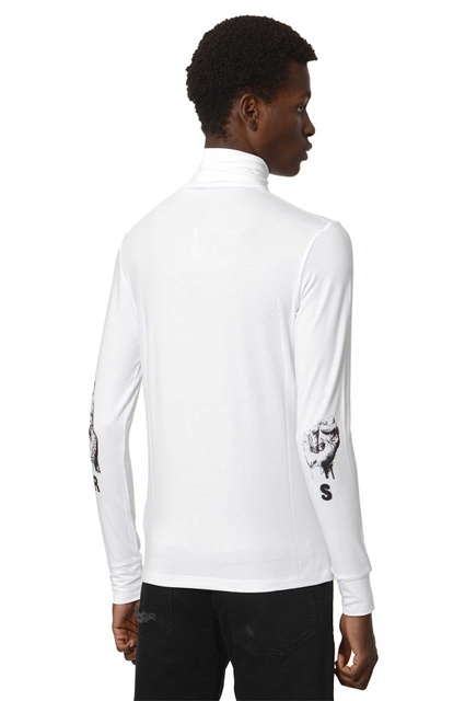 RAF SIMONS RS ハンドサイン タートルネックトップ ホワイト - Wrong