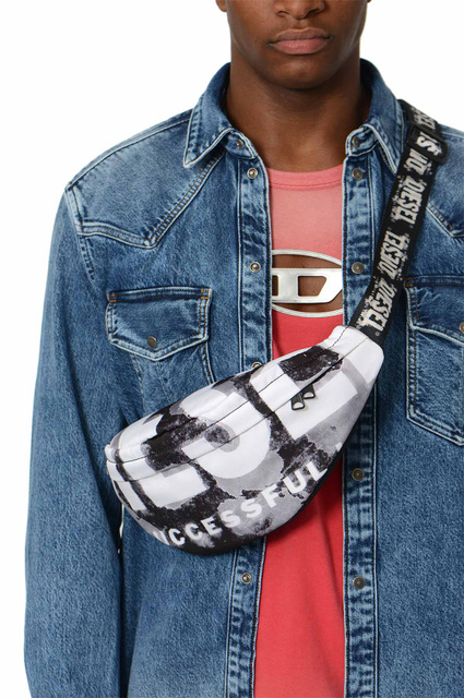 ラスト１点　ディーゼル　ベルトバッグ　X09475　Rave Beltbag X Amazon | ボディバッグ RAVE BELTBAG X X09475 P6338 T8013 BLACK
