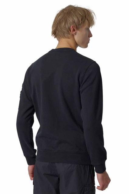 STONE ISLAND 6100019 コットン フリース トレーナー ネイビー - Wrong