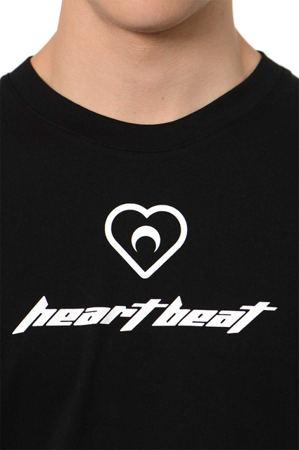 MARINE SERRE オーガニックコットンクルーネックハートビートTシャツ