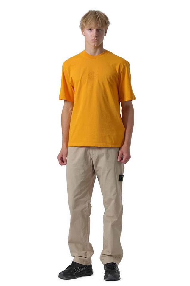 STONE ISLAND 2100001 Organic Cotton Jersey T-shirt Orange - Wrong