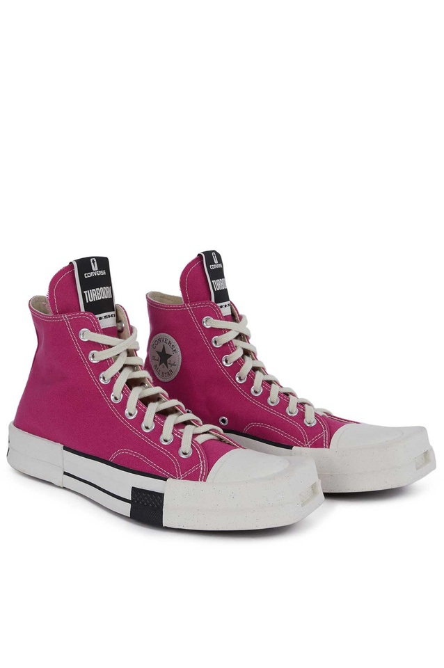 Converse x DRKSHDW Turbodrk Laceless Hi Sneakers Hot Pink - Wrong