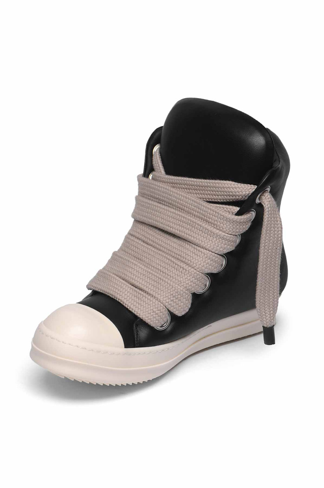 RICK OWENS ジャンボ編み上げパッド入りハイ・スニーカー - Wrong Weather