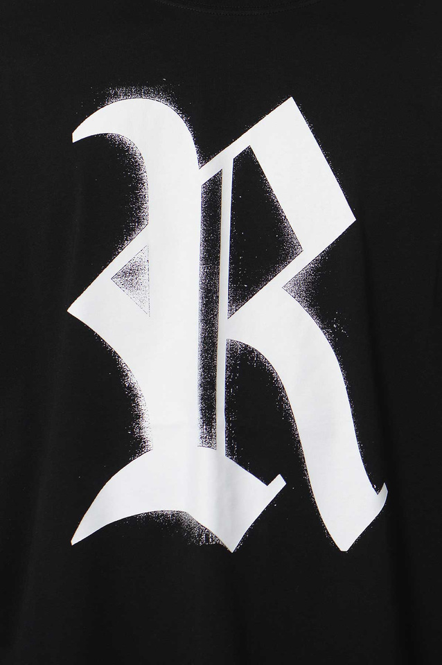 RAF SIMONS Big Fit R Logo T-shirt Black - Wrong Weather