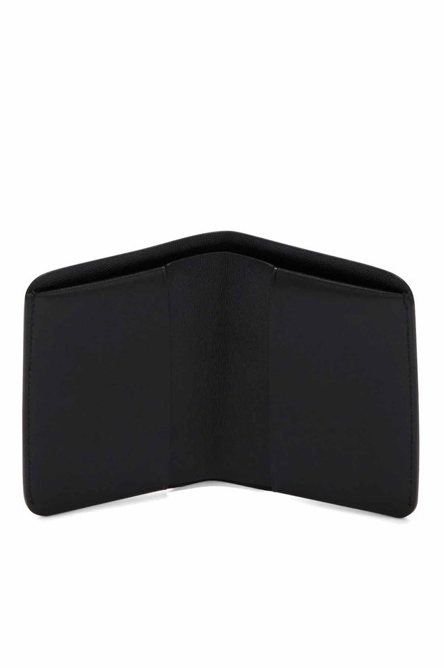 JIL SANDER Leather Card Holder Black - 2