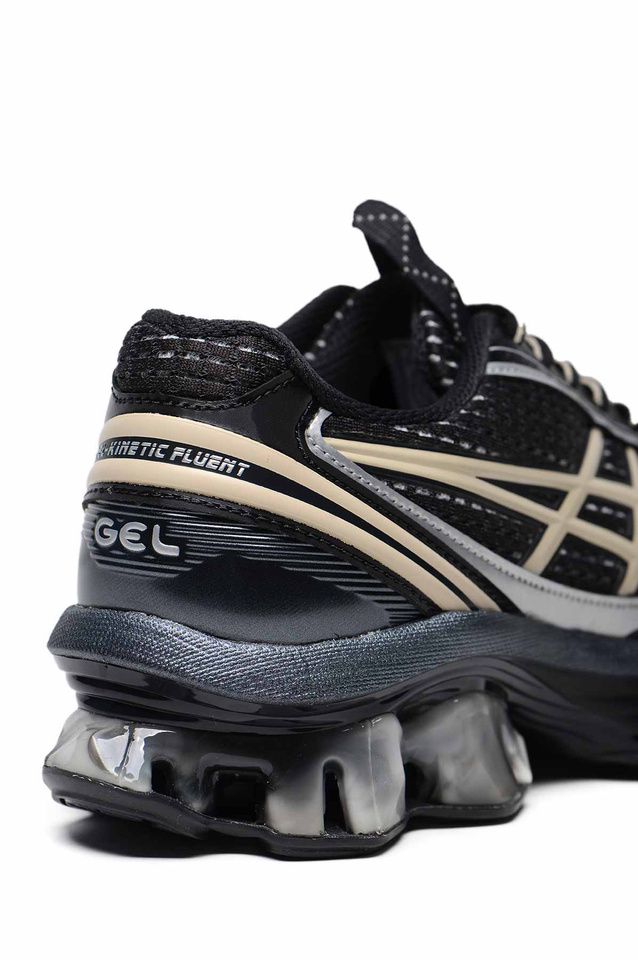 ASICS US6-S GEL-KINETIC FLUENT Sneakers Black/Vanilla - Wrong Weather
