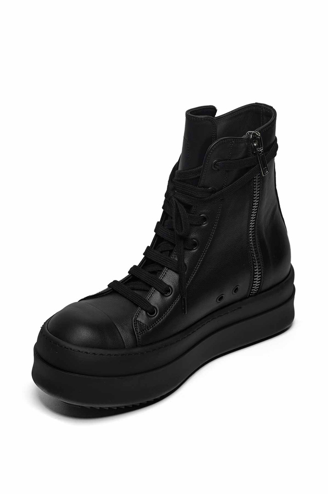 RICK OWENS Mega Bumper Sneakers Black - Wrong Weather