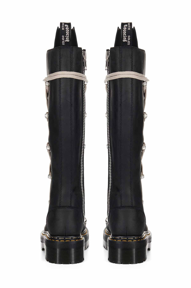 DR. MARTENS X RICK OWENS 1B60 Quad Sole Pentalace Boots - Wrong
