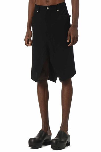 RICK OWENS Hollywood Slivered Skirt Black