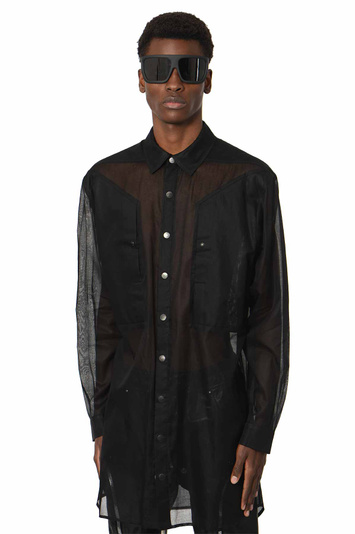 RICK OWENS Jumbo Fogpocket Outershirt . Men . 50