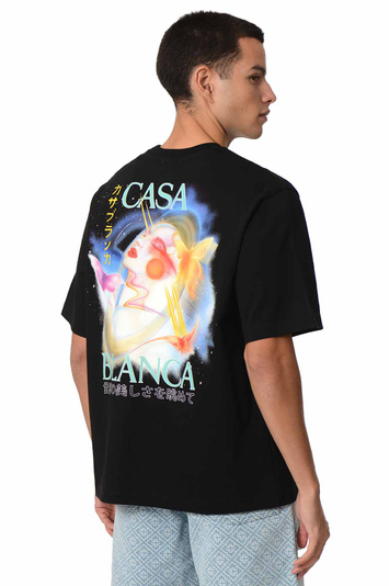 CASABLANCA Galactic Connection T-shirt Black