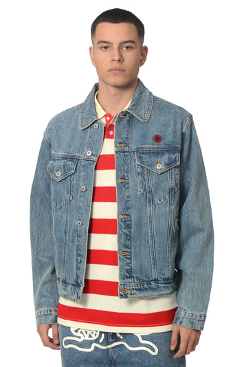 ICECREAM Laufende Hund Trucker Denim Jacke