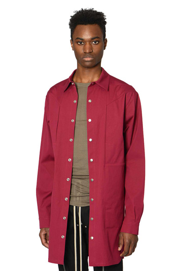 RICK OWENS Jumbo Fogpocket Outershirt Jacket Fuchsia . Men . 52
