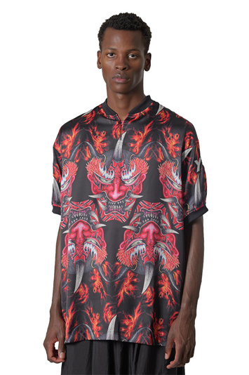 Y-3 Satin Yaksha Graphic Jersey . Men . S