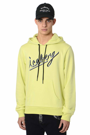 ICEBERG Logo Hoodie Lime . Men . XL