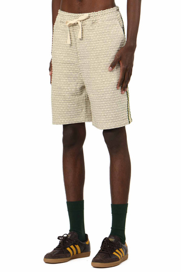 DRÔLE DE MONSIEUR Tweed Shorts Cream . Men . M