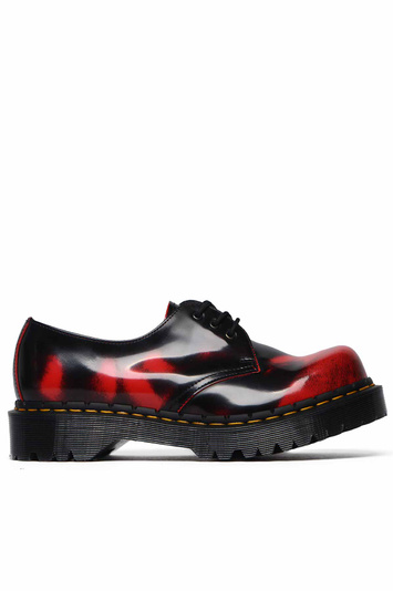 DR. MARTENS 1461 Pascal Bex Rub Off Lux Shoes Black/Red