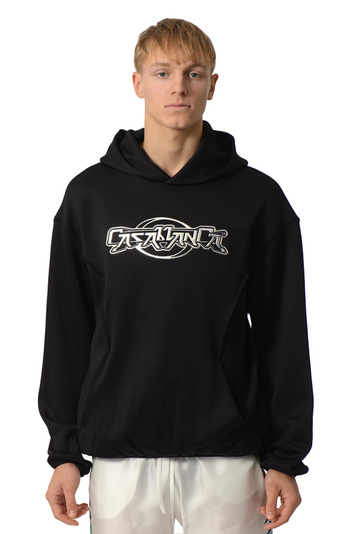 CASABLANCA Metal Warp Hoodie Black 