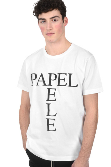 INÊS TORCATO Papel White/Black T-Shirt . Men . M