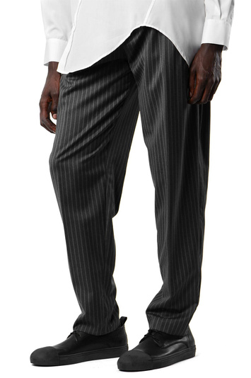 INÊS TORCATO Grey Chalkstripe Suit Pants . Men . 40