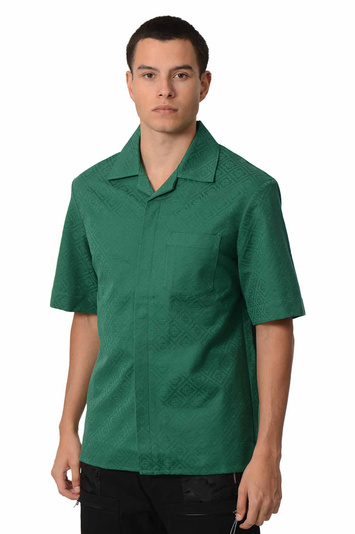 CASABLANCA Monogram Jacquard Shirt Green