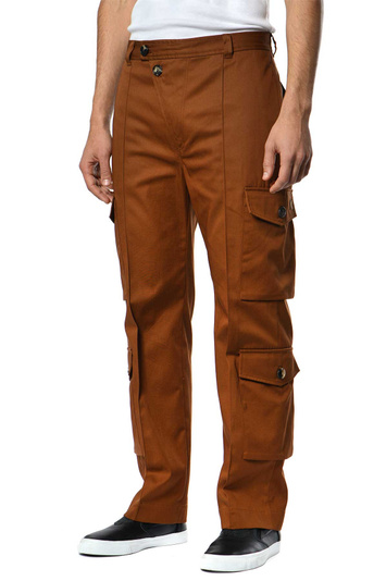 KENZO Brown Cargo Trousers . Men . 30