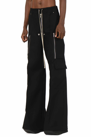 RICK OWENS Concordians Cargobelas Trousers Black