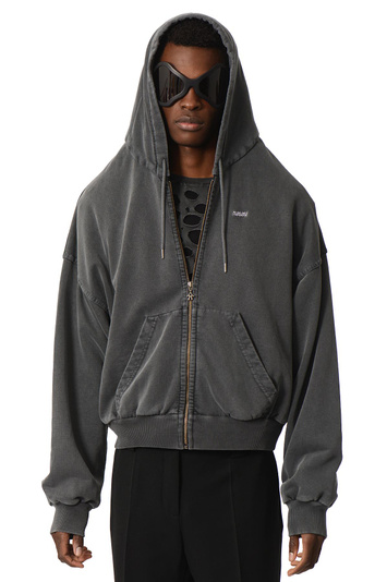 AVAVAV Shoulderless Hoodie Grey
