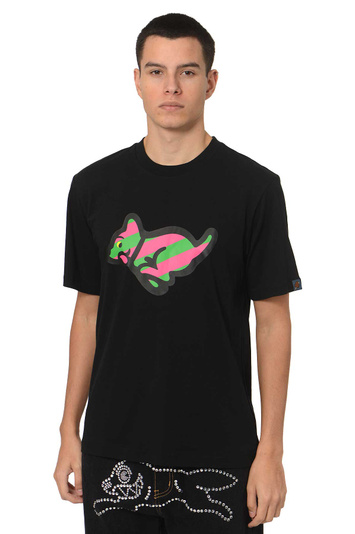 ICECREAM Running Puppy T-shirt Black