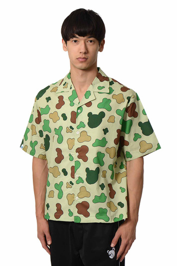 INBETWEENERS Decomposed Camou Shirt Green