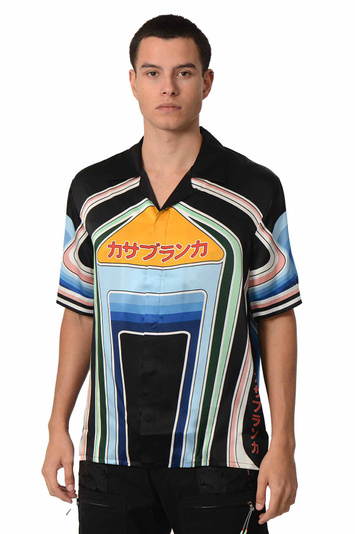 CASABLANCA Graphic Mountain Silk Shirt 