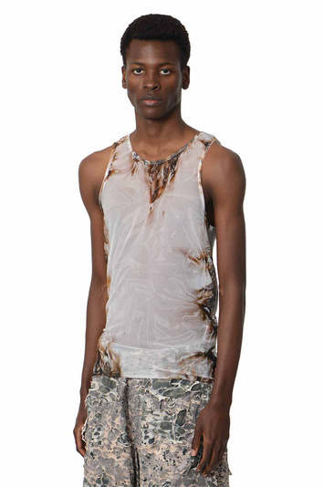 DIESEL T-Lifty-Burn-Art Tank Top . Men . S