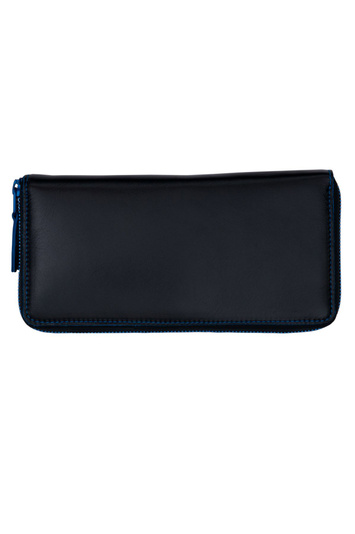 Carteira comprida "Marvellous Zip" azul COMME DES GARÇONS