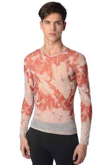 DUST X JURGI PERSOONS Printed Mesh Sweater . Men . XL
