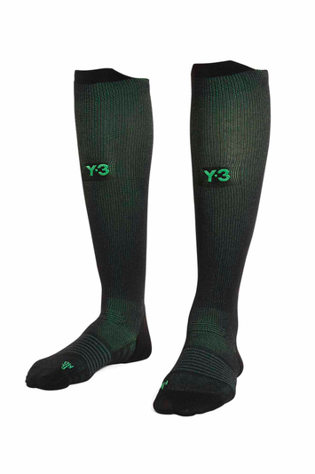 Y-3 Run Sock Hi Black/Green . Men . XS
