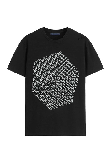 WRONG WEATHER Capsule Collection WW Cube T-shirt Black