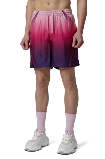 CASABLANCA Aubergine Gradient Silk Shorts