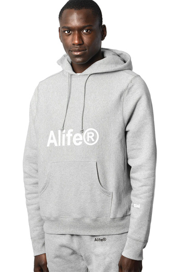 ALIFE Grey Logo Hoodie . Men . S