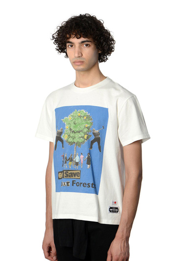 KIDILL X Edwin X Jamie Reid White/Blue Tee . Men . L