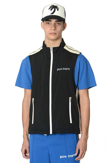 PALM ANGELS Classic Logo Vest Black . Men . 44